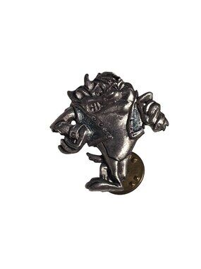 Vintage 1995 Warner Brothers Pewter Mini Tasmania Devil Taz Pin